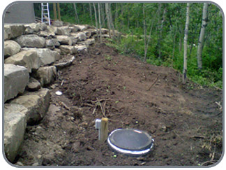 Landscaping -  Rock Wall